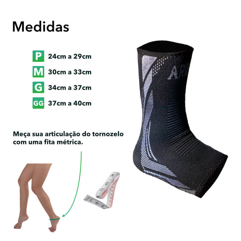 Medidas Tornozeleira Arimo
