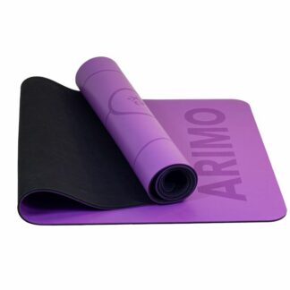 Arimo Pro Tapete de Yoga com Linhas PU + Borracha Natural