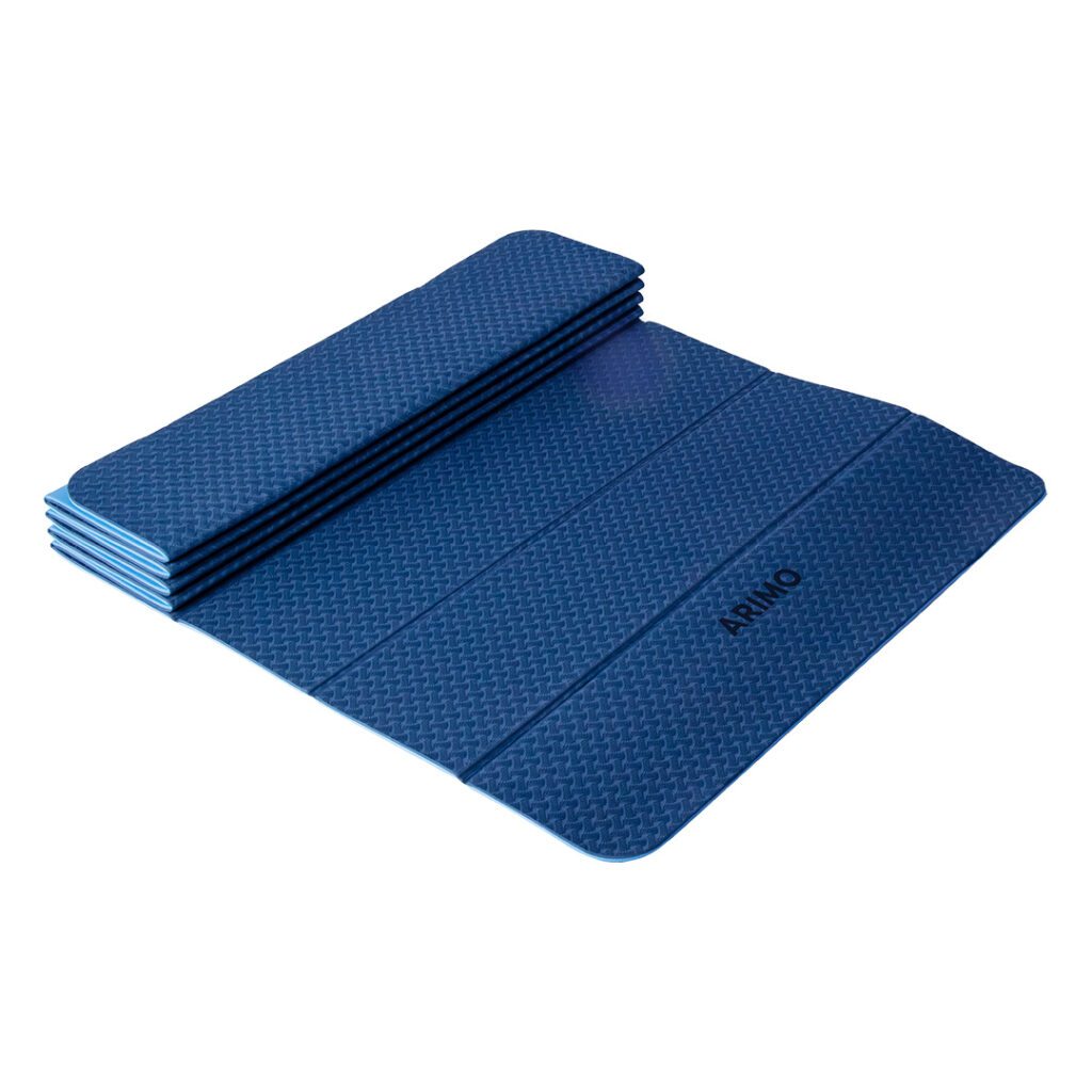 Balance Tapete Origami Dobrável de Yoga TPE · Azul